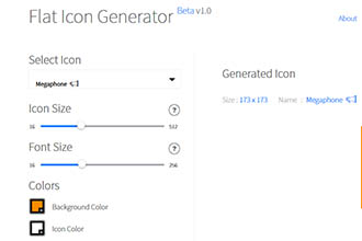 Flat Icon Generator