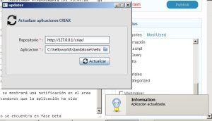 Aplicación actualizada