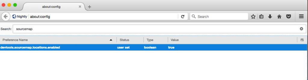 Activar source map en Firefox