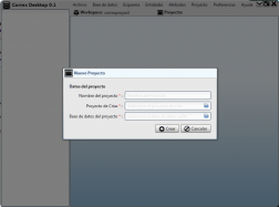 Crear proyecto con CormxDesktop